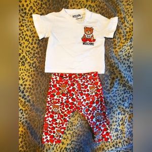 Moschino baby girl outfit set